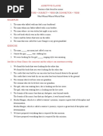 Adjective Clause Connectors + Subject + Verb Connector + Verb Examples