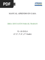 Manual Aprendo en Casa: Vi - Ii Ciclo (1°,2°, 3°,4° y 5° Grado)