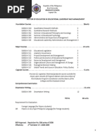 Graduate School: Republic of The Philippines Bicol University Legazpi City