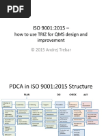 How To Use TRIZ For QMS Design and Improvement: © 2015 Andrej Trebar