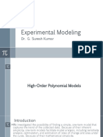 Experimental Modeling: Dr. G. Suresh Kumar