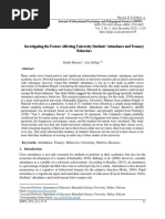 Investigating The Factors Affecting University Students' Attendance and Truancy Behaviors