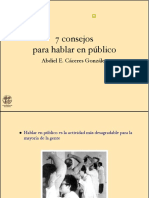 3.6 Técnicas para Hablar en Público