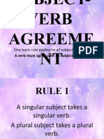 Subject-Verb Agreement