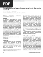 1993 Collett. Terminology of Facial Morphology in The Vertical Dimension. en Español