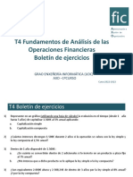 T4 Fundamentos de Análisis de Las Operaciones Financieras Boletín de Ejercicios