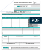 Formato de Acciones Correctiva, Preventiva Y de Mejora