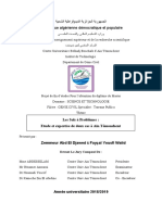 Les Sols À Problèmes Etude Et Expertise de Deux Cas À Ain Temouchent Pardjawed Zemmour Et Fayçal Yousfi