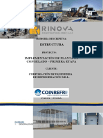 Estructura: Implementación de Planta de Congelado - Primera Etapa