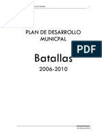 Plan de Desarrollo Municpal: Batallas