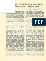 Los Titulos Supletorios y La Accion Declarativa de Prescripcion - Jorge Avendaño