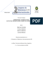 TERRORISMO INTERNACIONAL. Distintas Percepciones Sobre El Fenómeno