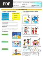 Avaliação de Inglês - 6º Ano