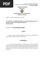 Conflicto de Competencia Declarar Perdida de Capacidad Laboral