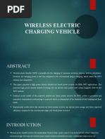 Wireless Electric Charging Vehicle