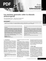 Las Nociones Generales Sobre La Cláusula Anticorrupción: Especial Gubernamental