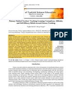 Primary Student Teachers' Teaching-Learning Conceptions, Attitudes and Self-Efficacy Beliefs Toward Science Teaching