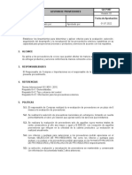 GA-P-007 Gestión de Proveedores V.01