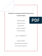 Experiment 07: Determination of Dissolved Oxygen in Water A Laboratory Report