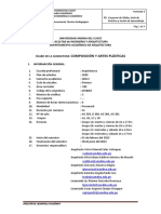 Silabo, Composicion y Artes Plasticas 2023-I