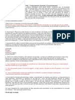 Exercícios de PGE - Comportamento Operante e Aversivo - RESPONDIDOS