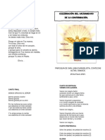 Esquema Cantos de Confirmaciones