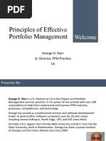 Portfolio Management George Starr 