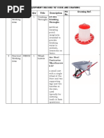 EQUIPMENT RECORD - Jinky