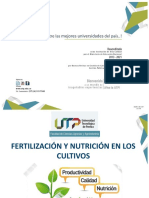 Fertilización y Nutrición