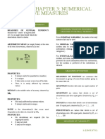 Lbolytc Chapter 3: Numerical Descriptive Measures