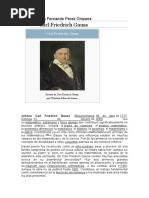 Carl Friedrich Gauss: Nombre: Boris Fernando Perez Chipana