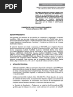 Comisión de Constitución Y Reglamento Periodo de Sesiones 2020 - 2021