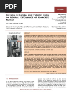 Jurnal Teknologi: Potential OF Natural AND Synthetic Fibres ON Flexural Performance OF Foamcrete Mortar