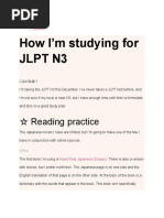 How I'm Studying For JLPT N3