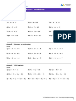 Third Space Learning Solving Linear Equations GCSE Worksheet 1