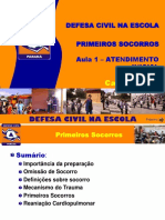 Defesa Civil Na Escola Primeiros Socorros Aula 1 - Atendimento Inicial