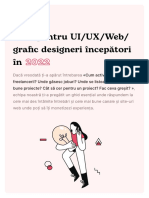 Ghid Pentru UI, UX, Web, Grafic Designeri Începători În 2023