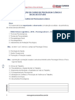 Apresentação Do Curso de Psicologia Clínica E Dicas de Estudo