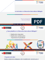 Planificación Curricular en Educación Intercultural Bilingüe