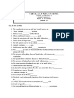 Takshasila Public School: Subject:Science Term - Ii Revision Grade: Vii