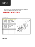 Engine Parts List of Rx50: Cylinder Head Assy