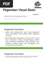 Pegenalan Visual Basic: Algoritma Dan Pemrograman 2B (Ka)