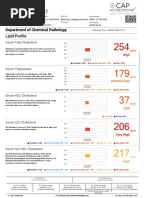 Department of Chemical Pathology: Lipid Profile