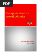 Complete Denture Prosthodontics: Dr. Azad Almuthaffer