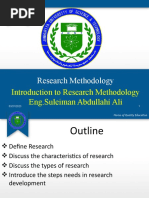 Research Methodology: Introduction To Research Methodology Eng - Suleiman Abdullahi Ali