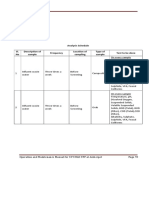 Lab Analysis Schedule