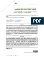 Multiplicación y Reducción Del Crecimiento in Vitro de Papa Chaucha (Solanum Tuberosum L. Grupo Phureja)