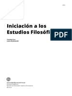 Iniciacion A Los Estudios Filosoficos