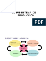 El Subsistema de Producción