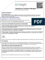 International Journal of Operations & Production Management: Article Information